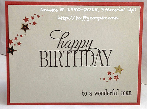 Be the Star, Happy Birthday Everyone, Stampin' Up!