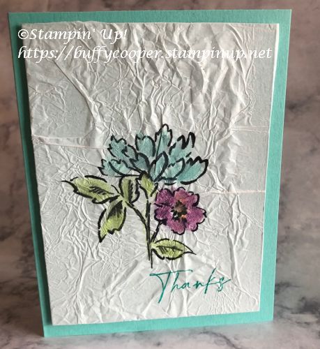 Hand-Penned Petals, Stampin' Up!, Tissue Paper