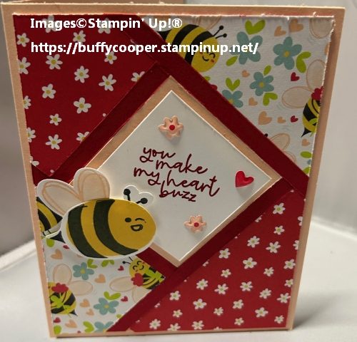 Bee My Valentine, Bee Mine, Stampin' Up!, Fractured Card