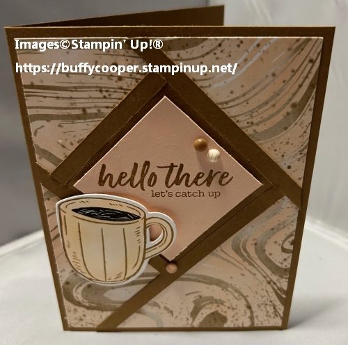 A Little Latte, Latte, Love, Stampin' Up!, Online Exclusives, Fractured Card.